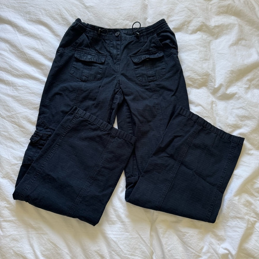 Brandy Melville Navy Kim Cargo Pants